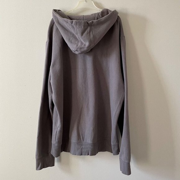 Mens Hoodie Full Zip Sweater Front Pullover Paul Frank Gray Sweatshirt XL - Picture 2 of 6